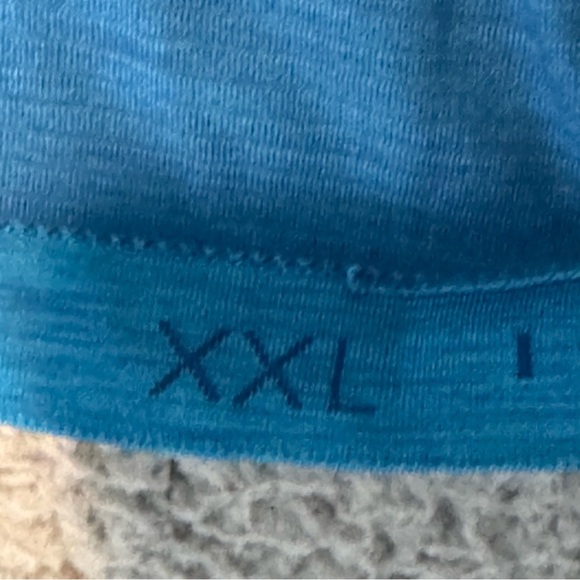 Lululemon Shirt Mens XXL Metal Vent Tech 1/4 Zip Sea Blue Pullover Long Sleeve - Picture 12 of 13